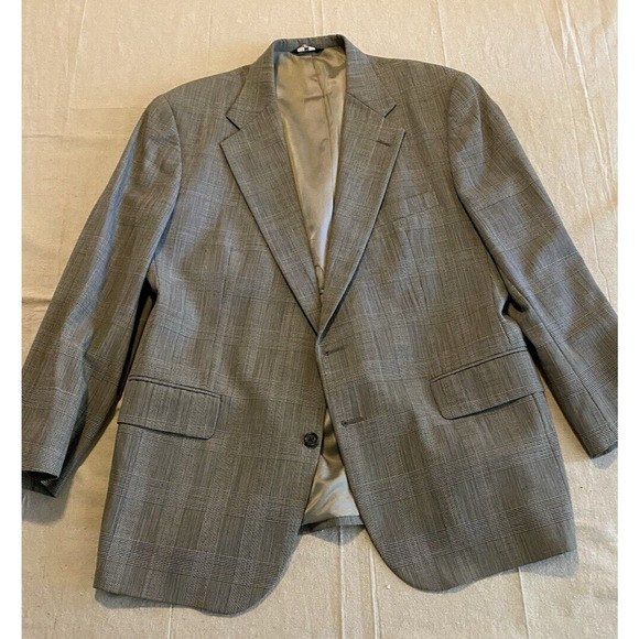 Vtg Polo University Club by Ralph Lauren Sports Coat Mens 42R Plaid Suit Jacket - Picture 4 of 16